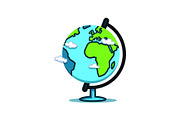 Globe & Art Tools Clipart Set, an Object Graphic by yasushie (Thumbnail 10 of 16)