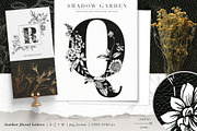 Shadow Garden Botanical Monograms, an Illustration by Eclectic Anthology (Thumbnail 2 of 15)