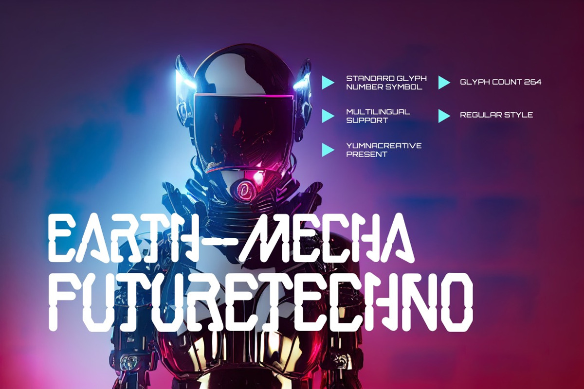 Xuneza - Futuristic Font, a Sans Serif Font by Dhabee (Photo 3 of 7)