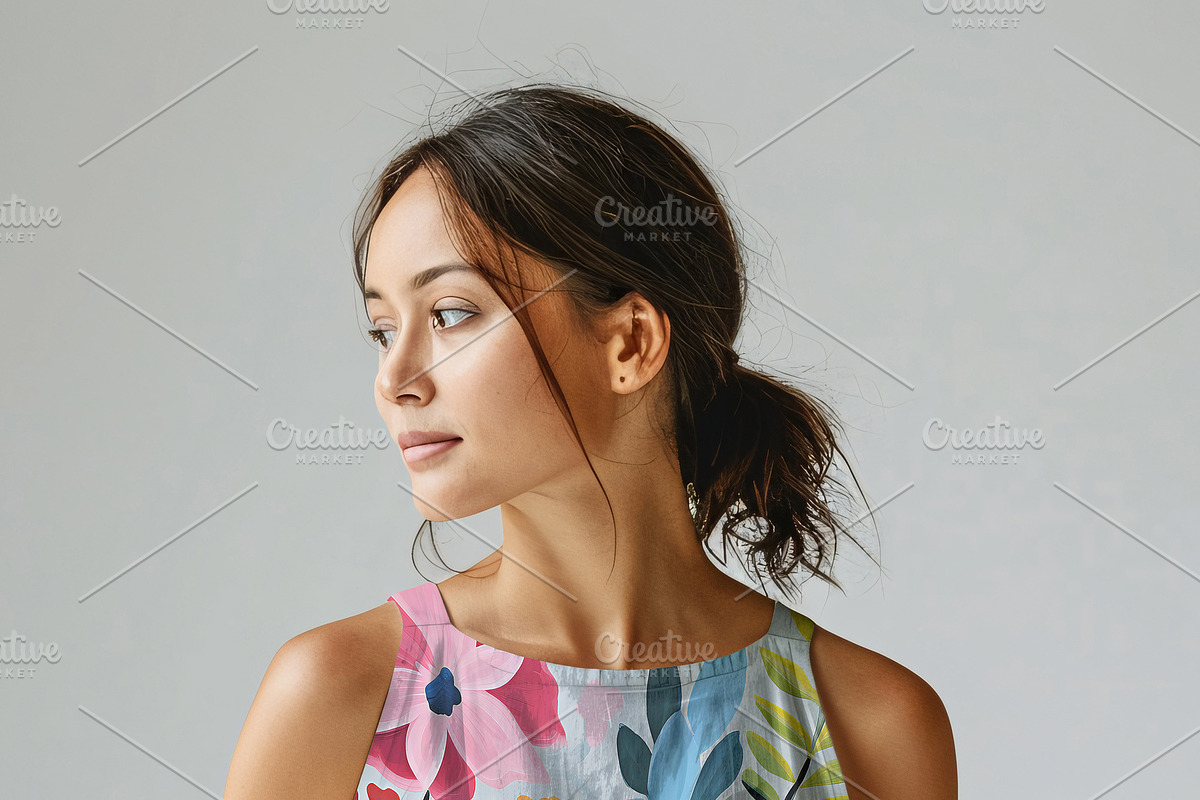 Casual Linen Dress mockup, an Apparel Mockup by Nora Gad (Photo 2 of 15)