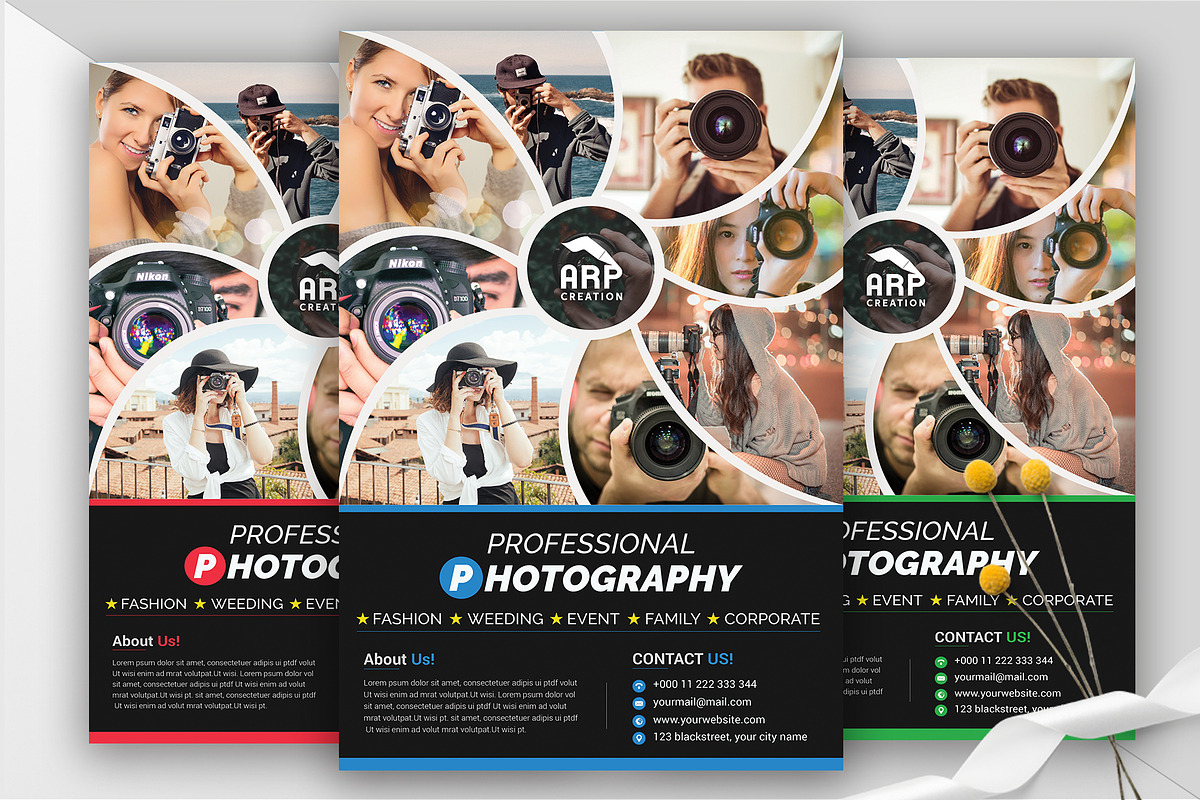 Photography Flyer Template, a Flyer Template by ARP Creation (Photo 4 of 4)