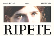 Ripete – Modern Serif, a Serif Font by Craft Supply Co. (Thumbnail 1 of 8)