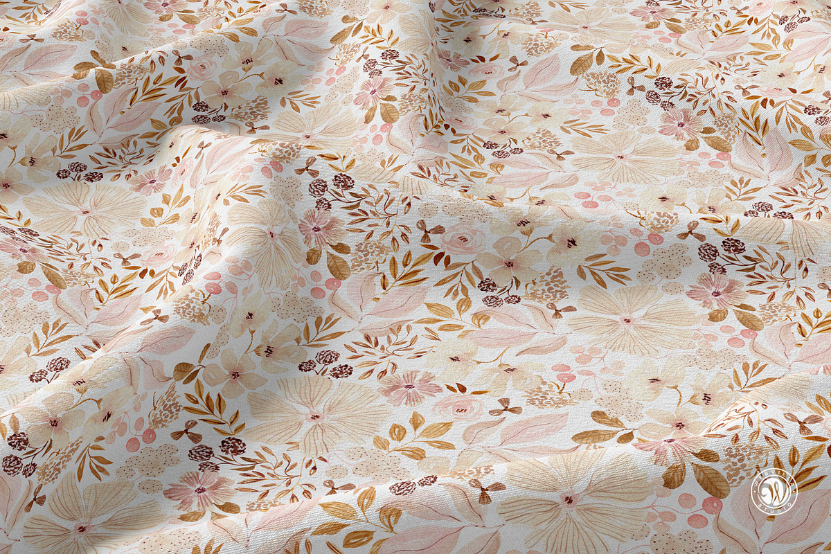 Watercolor Romantic Pattern, a Pattern Graphic by Webvilla Studio (Photo 3 of 8)