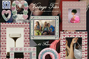 Vintage Tiles: Frames, Backgrounds, an Object Graphic by Purple (Thumbnail 4 of 12)