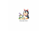 Halloween Animals Clipart Watercolor, an Animal Illustration by CharmClipart (Thumbnail 8 of 8)