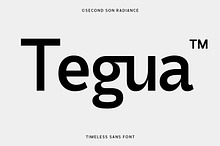 SS Tegua - Modern Sans Font