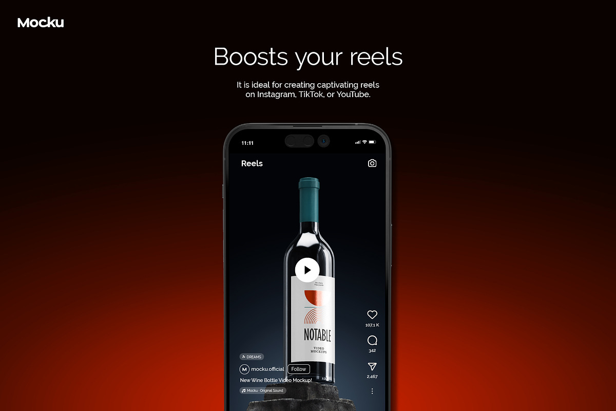 Notable - Bordeaux Wine Video Mockup, a Packaging Mockup by Mocku (Photo 10 of 14)
