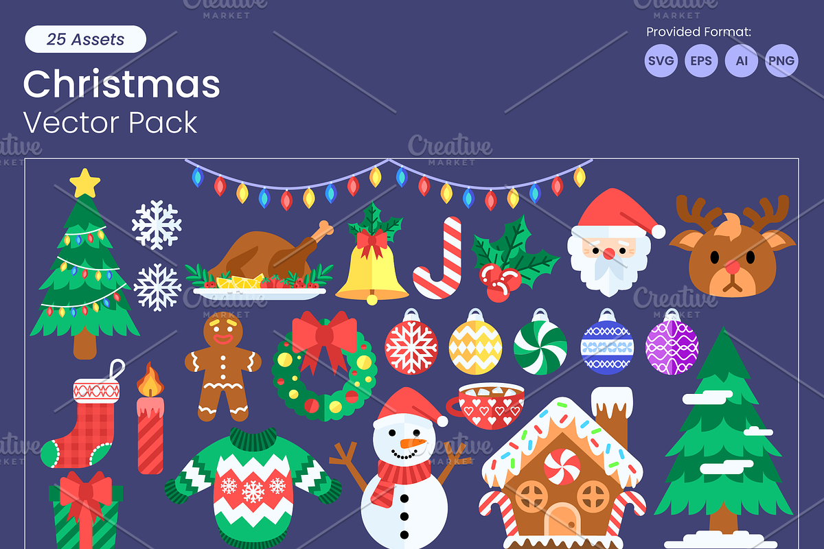 Christmas Vector Pack, an Illustration by chriscaroin