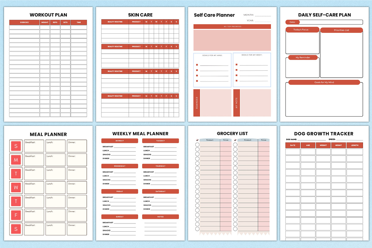 2026 Adult ADHD Planner For Canva, a Stationery Template by Shumaya (Photo 5 of 7)