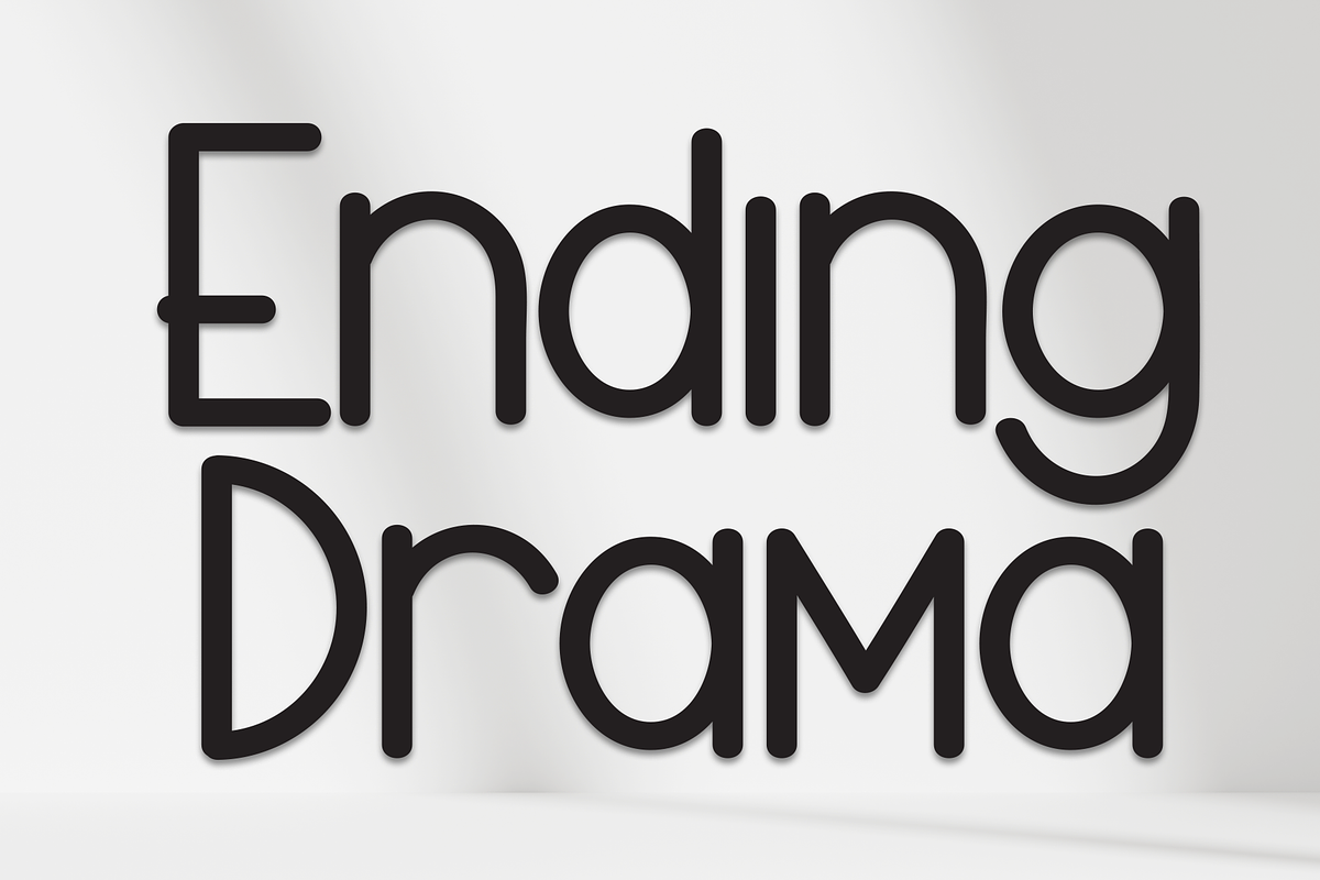 Ending Drama | Script Font, a Script Font by Scratchones (Photo 1 of 8)