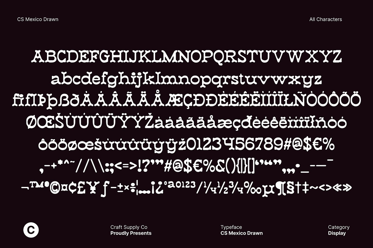 CS Mexico Drawn, a Serif Font by Craft Supply Co. (Photo 8 of 8)