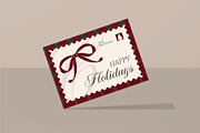 Happy Holidays Greeting Card, a Card Template by graphicook (Thumbnail 3 of 3)