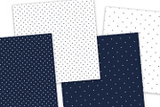Navy and White Polka Dots, a Pattern Graphic by Julie Campbell (Thumbnail 4 of 10)