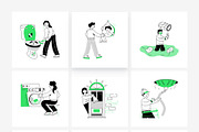 Cleaning Service Illustrations, a Person Illustration by Vectors Market (Thumbnail 6 of 7)
