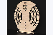 Free Standing Perpetual Calendar, an Object Graphic by ThemeXDigital (Thumbnail 3 of 6)