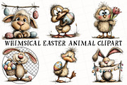 Whimsical Easter Animal Clipart, an Illustration by OK Design (Thumbnail 2 of 6)