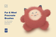 Fur & Wool Procreate Brushes, a Brush Add-On by Creative Veila (Thumbnail 1 of 12)