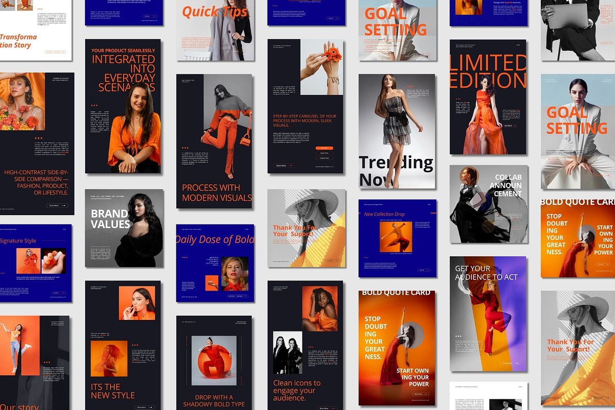 150 Animated Canva Instagram Bundle, a Social Media Template by TheBrightGrap (Photo 9 of 12)