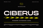 Ciberus - Modern Extended Sans Font, a Sans Serif Font by NexaLine (Thumbnail 1 of 10)