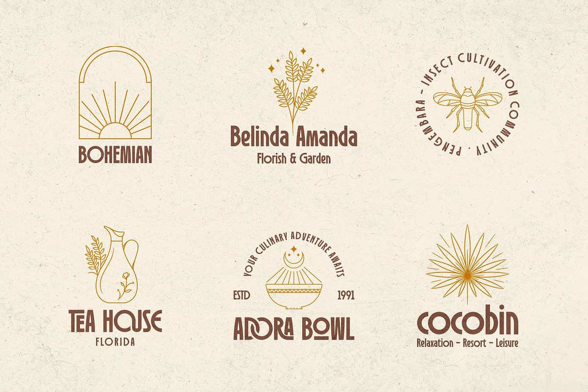 Robinco - Ligature Art Deco Font, a Sans Serif Font by Asenbayu (Photo 4 of 15)