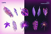 Tropical night - neon exotic flowers, an Illustration by Where summer is (Thumbnail 3 of 6)