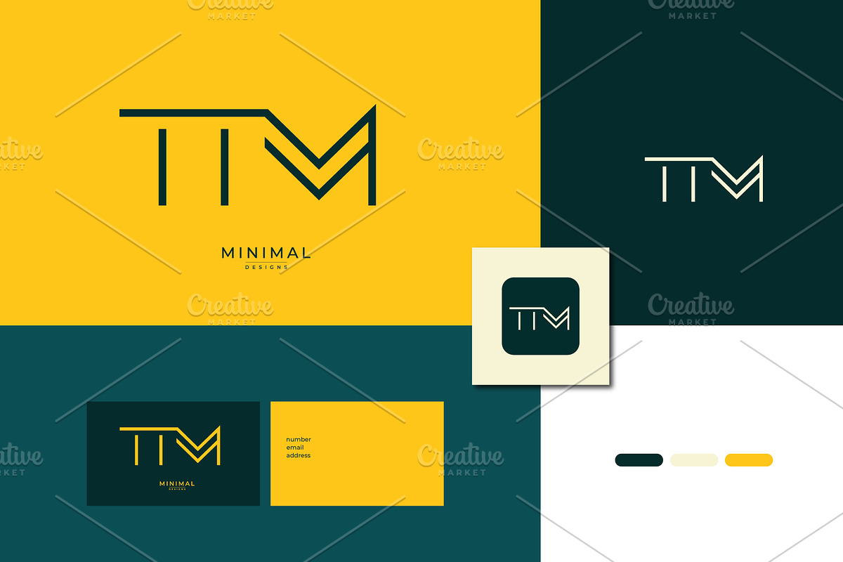 Monogram icon logo TTM, a Branding & Logo Template by idesign_4u