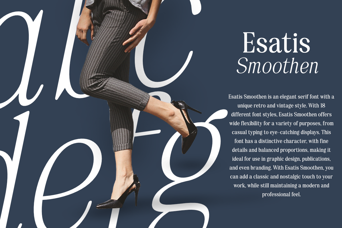 Esatis Smoothen - Serif Family, a Serif Font by Differentialtype (Photo 3 of 12)