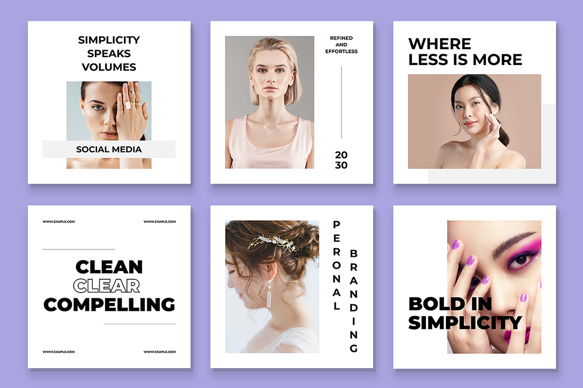 Minimal Social Media Posts Template, an UI Kit Template by CreativeShaper (Photo 2 of 3)