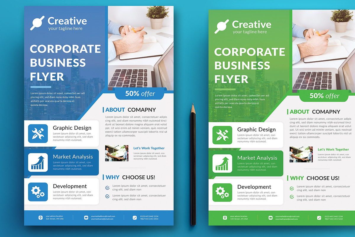 Business Flyer Template, a Flyer Template by ARP Creation (Photo 3 of 3)