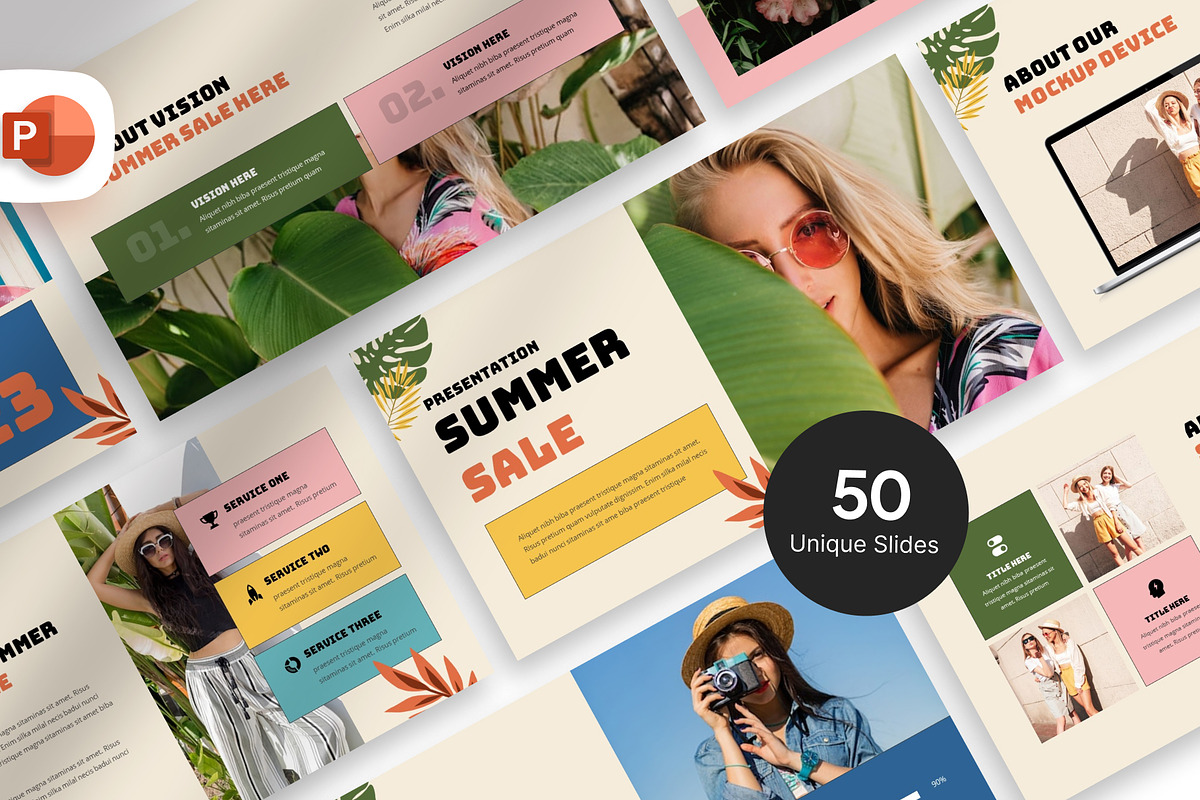 Summer Sale Presentation Template, a Presentation Template by Digitcase x Wealthwells (Photo 1 of 4)