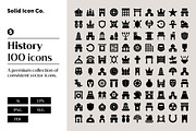 History Icons, a Solid Icon by Solid Icon Co (Thumbnail 1 of 6)