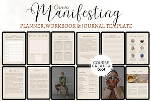 Planner Workbook Mockup Template, a Social Media Template by Digital By Nikoleta