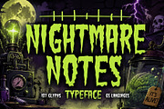 Nightmare Notes - Frankenstein Type, a Sans Serif Font by HipFonts (Thumbnail 1 of 7)