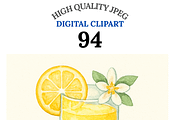 Amalfi Clipart Set, a Decorative Illustration by Pati Charm Studio (Thumbnail 1 of 10)