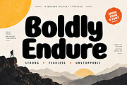 Boldly Endure _ Display Typeface, a Script Font by Wow Magic (Thumbnail 1 of 5)