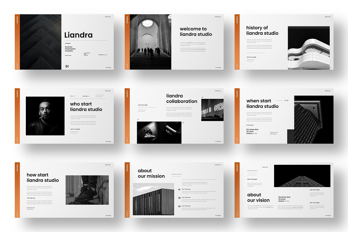Liandra - Business PowerPoint, a Presentation Template by Dens Creative Studio (Photo 2 of 6)