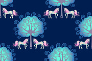 Unicorn Garden. Seamless pattern, a Pattern Graphic by sovarina (Thumbnail 2 of 3)