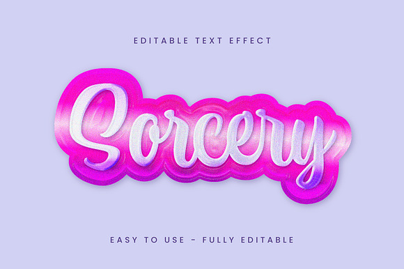 Plastic Glossy Shiny Text Effect preview 4