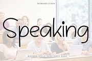 Speaking, a Sans Serif Font by FreshTypeINK (Thumbnail 1 of 7)