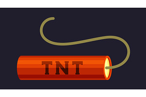 TNT. dynamite box, red detonators, an Object Illustration by Multigon