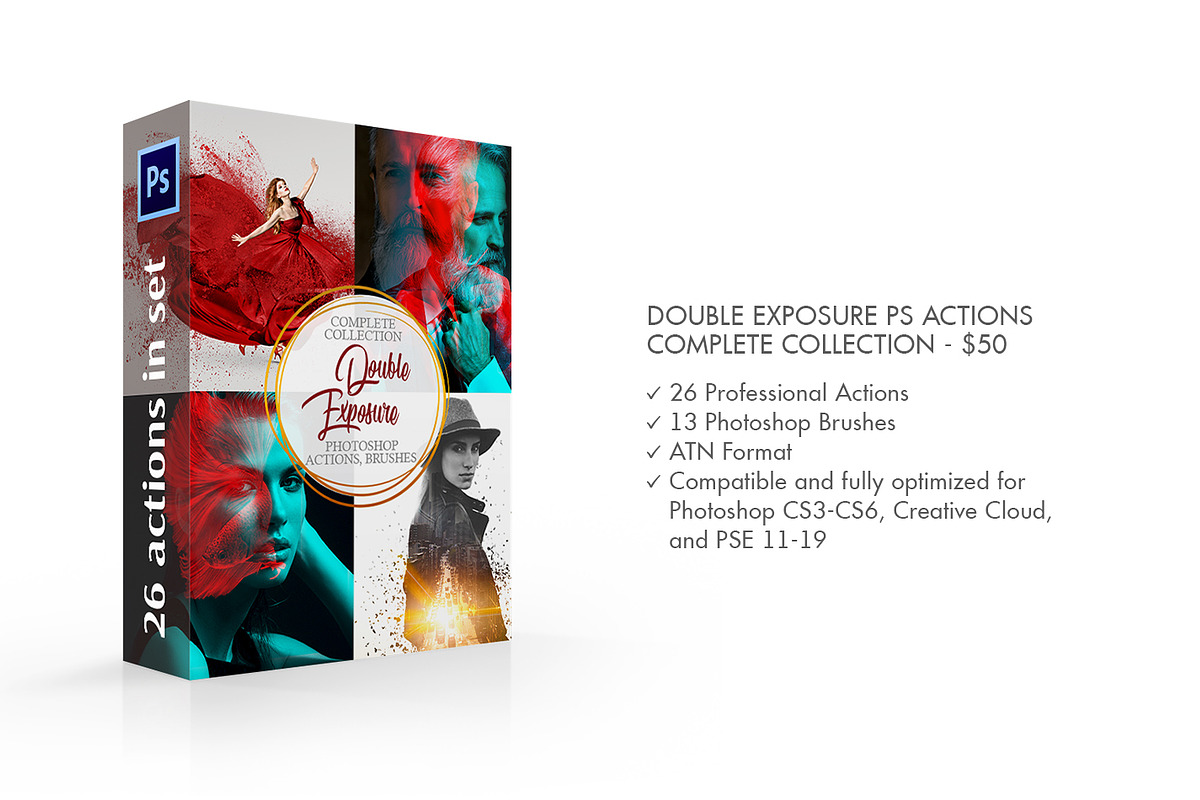 Double Exposure Actions, an Action Add-On by FixThePhoto (Photo 2 of 33)