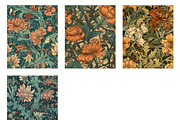 Seamless pattern with flowers, an Illustration by Pundateam (Thumbnail 5 of 5)
