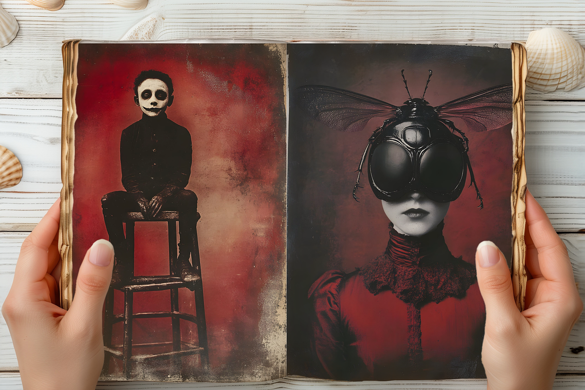 SURREAL SCARY CHARACTERS JOURNAL, a Person Illustration by Daring Digies (Photo 8 of 8)