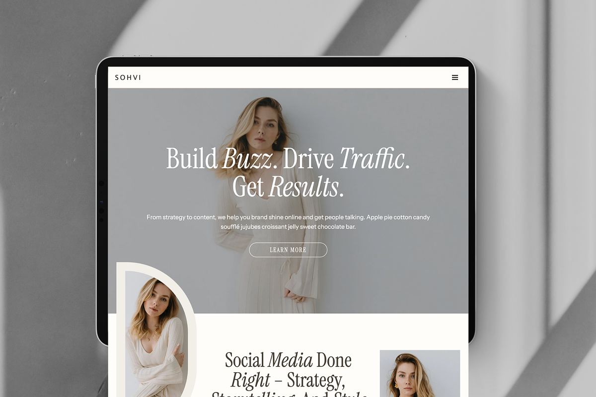 Minimal Portfolio Website Template preview 7
