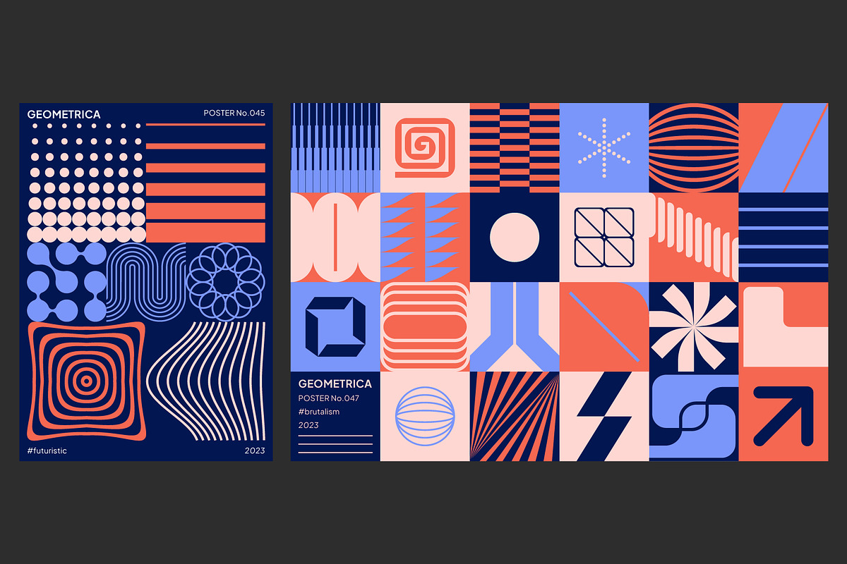 Geometrica Vol.2 – Brutalist Kit, an Object Graphic by Léo Alexandre (Photo 10 of 15)