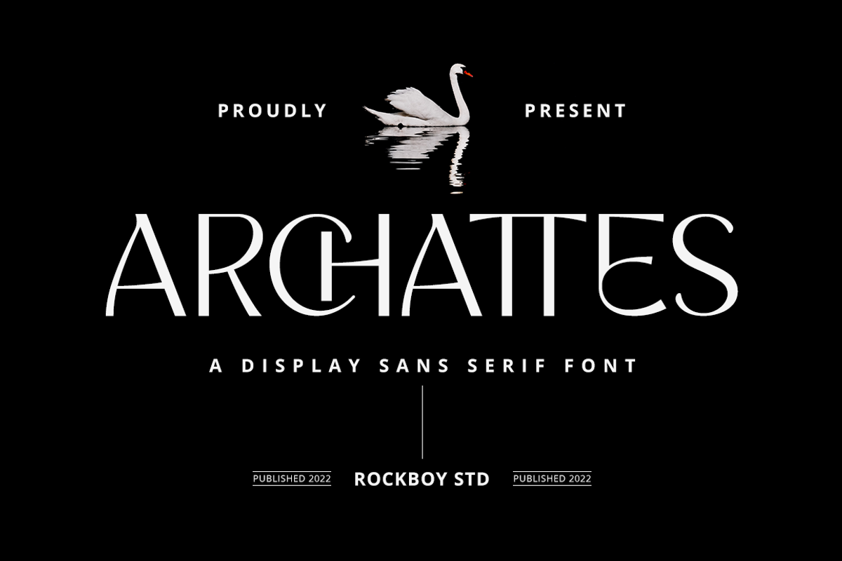 Archattes - Logo Font, a Sans Serif Font by RockboyStd (Photo 1 of 12)