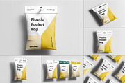 Plastic Pocket Bag Mock-up, a Packaging Mockup by zippypixelstudio (Thumbnail 1 of 8)