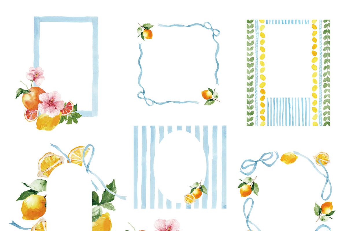 Watercolor Clipart - LA DOLCE VITA, a Decorative Illustration by Beigetime (Photo 9 of 13)