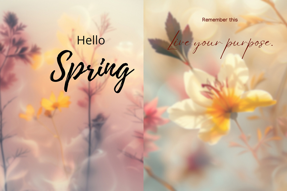 Dreamy Floral Backgrounds, a Background Graphic by Vika_Softlife (Photo 5 of 8)