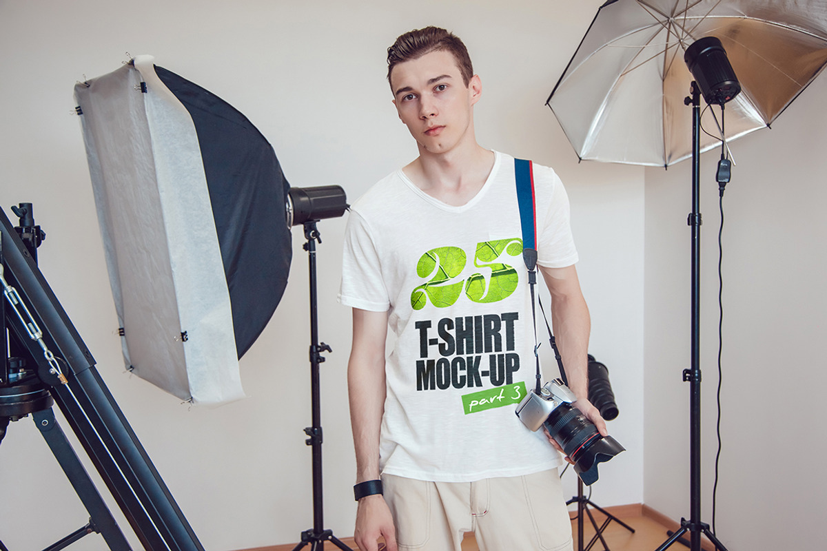 100 T-Shirt Mock-Up Bundle, a Shirt Mockup by Freeman Studio (Photo 24 of 42)